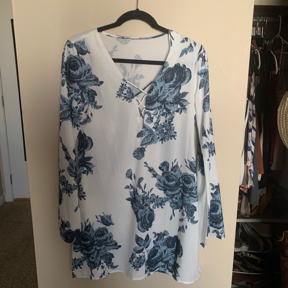 Floral Bell Sleeve Dress